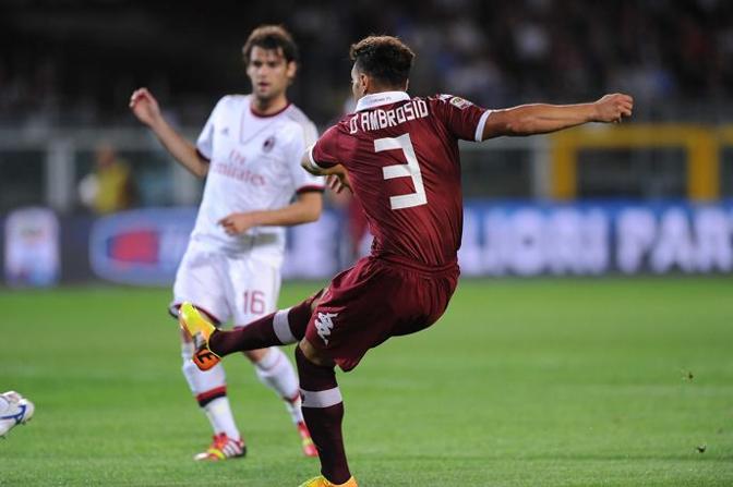 D'Ambrosio realizza l'1-0 del Torino. Afp